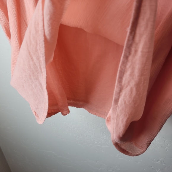 Blair Light Pink Embroidered Peasant Tunic Blouse - Picture 4 of 6